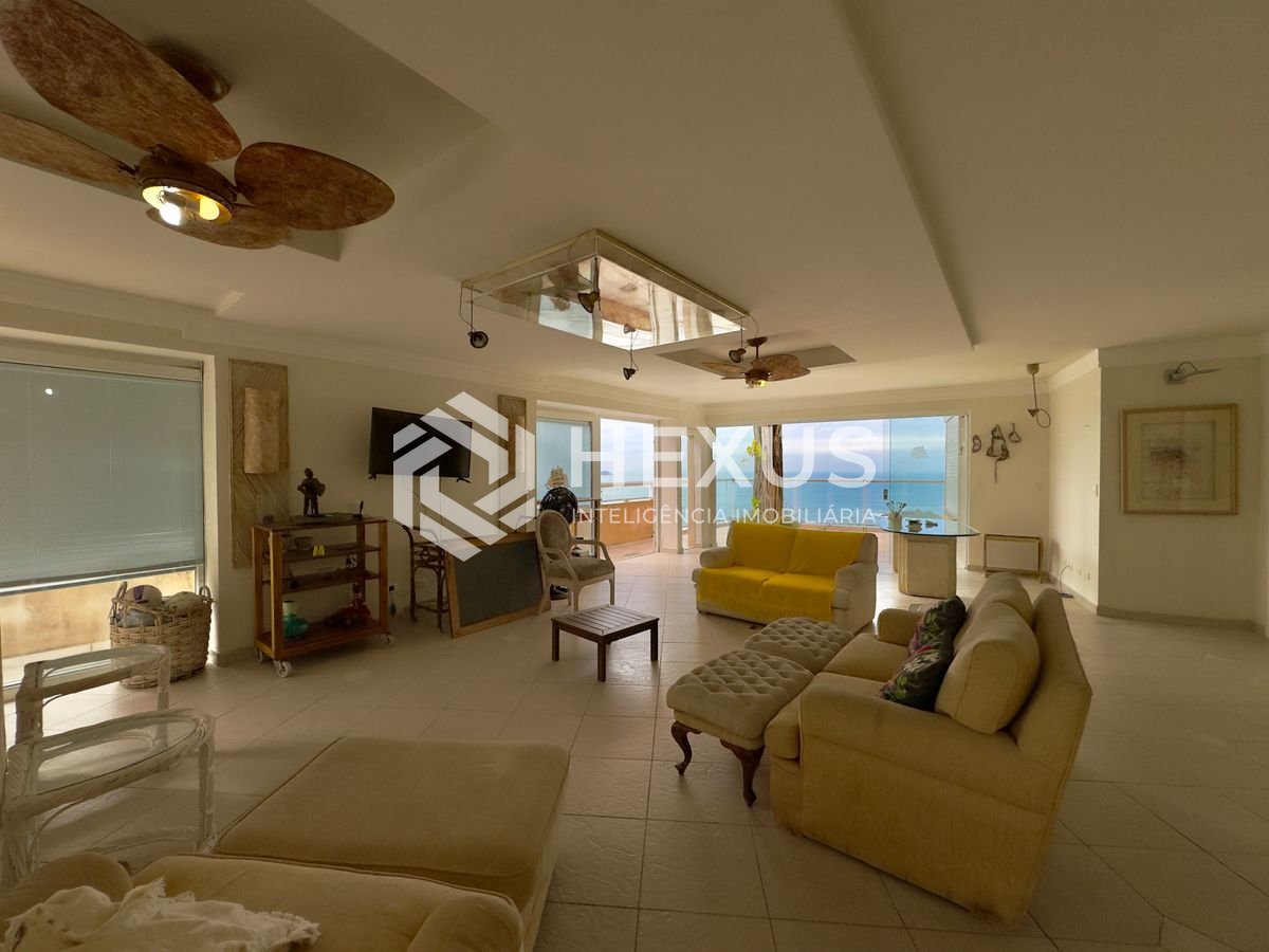 Foto 4 de Apartamento com varanda gourmet vista mar e lazer na beira mar da praia nas Pitangueiras, Guarujá