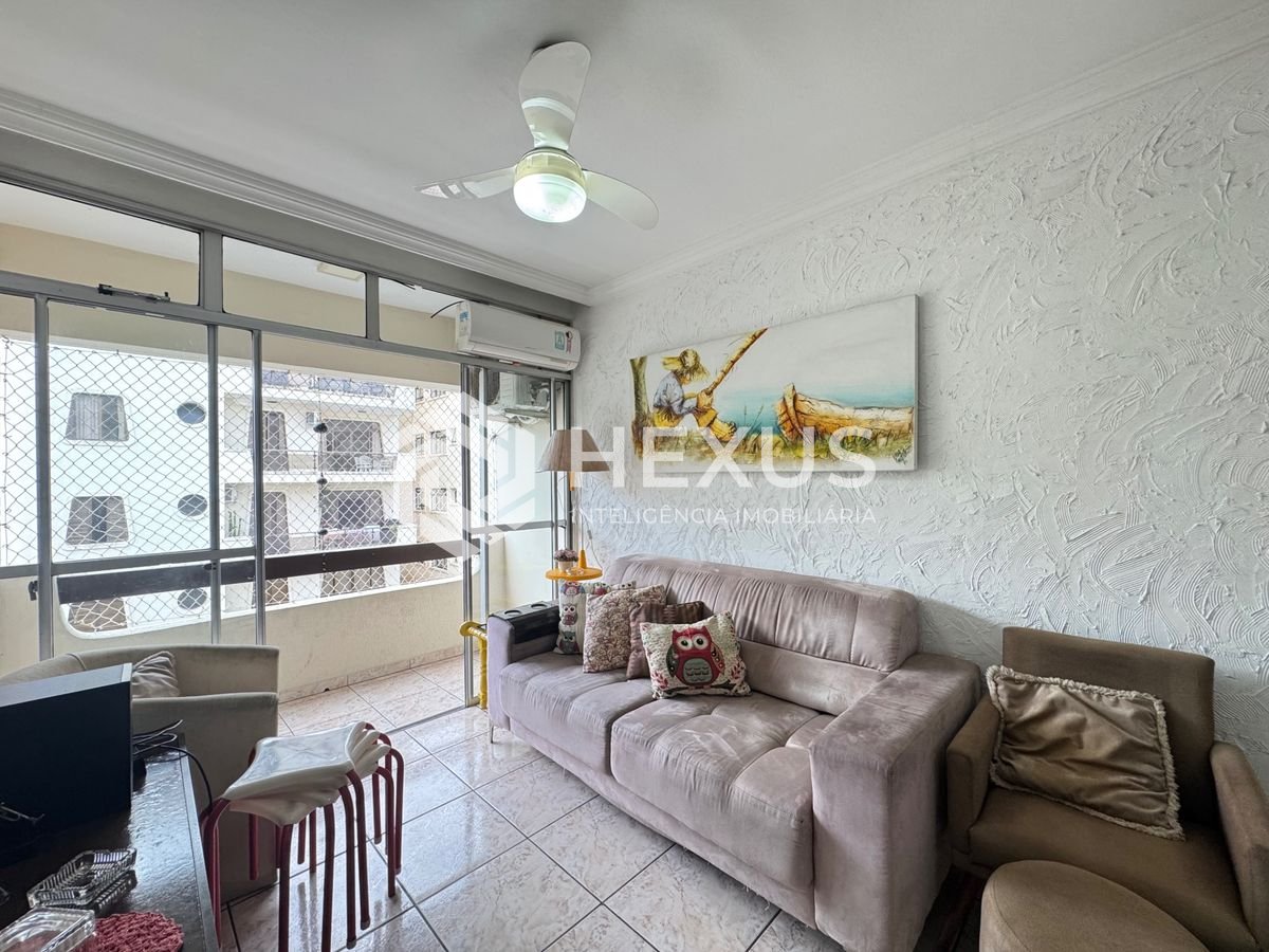 Foto 5 de Apartamento com varanda e lazer a 350m da praia na região do Aquário na Enseada, Guarujá