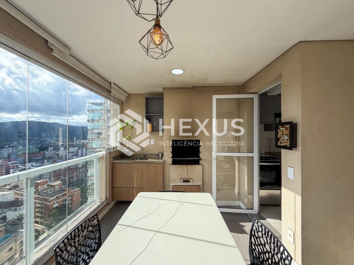 Foto 5 de Apartamento reformado com varanda gourmet vista mar e lazer na região do Tortugas na Enseada, Guarujá