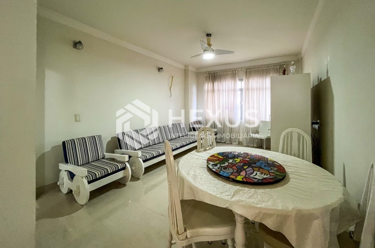 Foto 3 de Apartamento com vista mar a 1 quadra da praia nas Pitangueiras, Guarujá