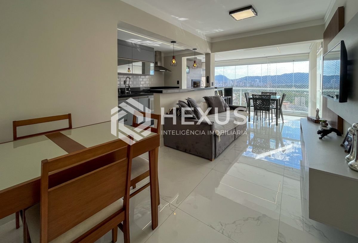 Foto 5 de Apartamento com varanda gourmet vista mar e lazer na Enseada, Guarujá