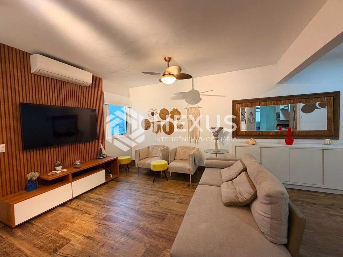 Foto 4 de Apartamento reformado com varanda gourmet vista mar e lazer a 100m da praia nas Pitangueiras, Guarujá