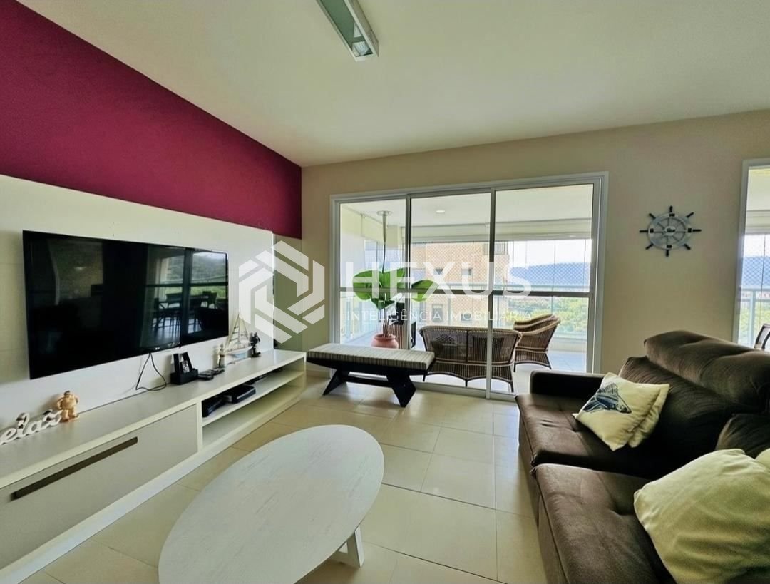 Foto 3 de Apartamento com varanda gourmet vista mar e lazer na Enseada, Guarujá