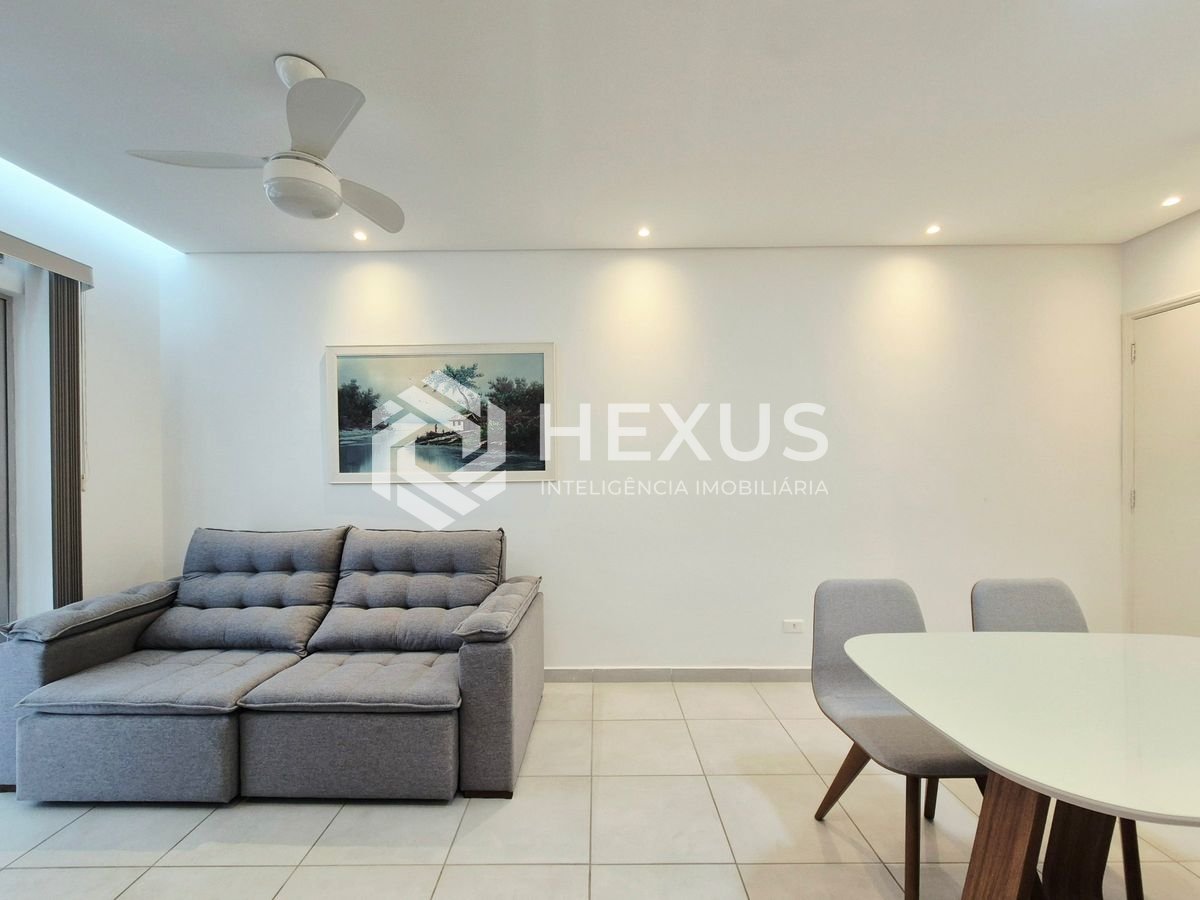 Foto 5 de Apartamento com varanda a 1 quadra da praia na região da Barra Funda nas Pitangueiras, Guarujá