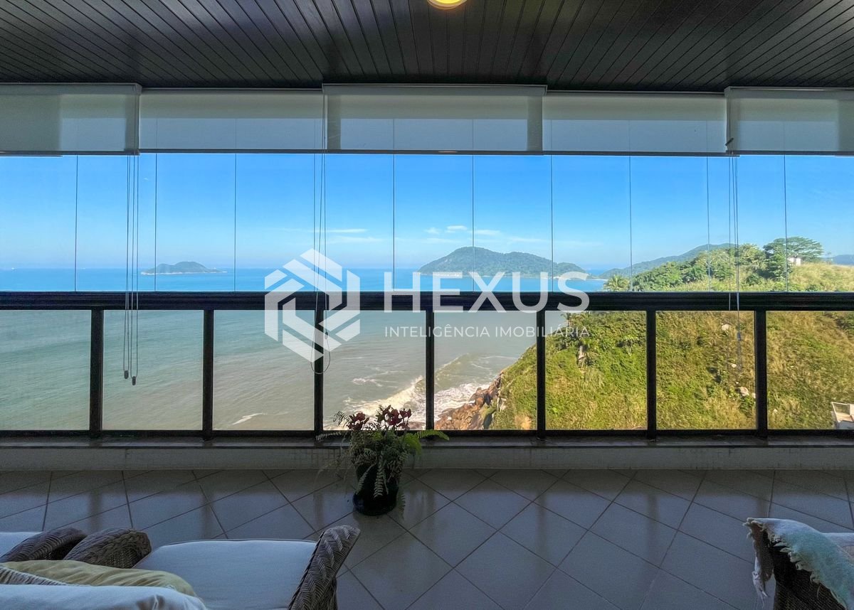 Foto 4 de Apartamento frente mar com varanda e lazer na região do Canto das Galhetas no Jardim Astúrias, Guarujá