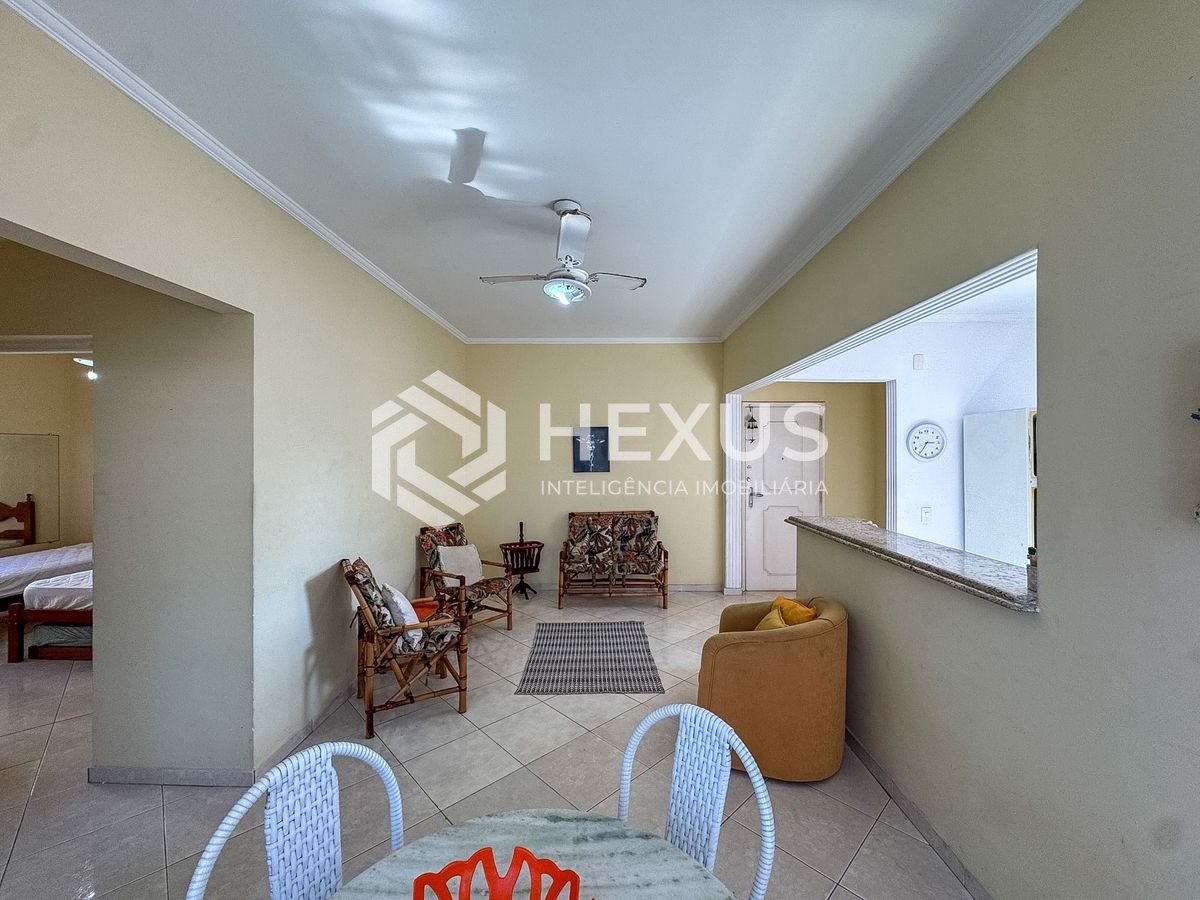 Foto 5 de Apartamento com varanda vista  livre e lazer a 80m da praia nas Pitangueiras, Guarujá