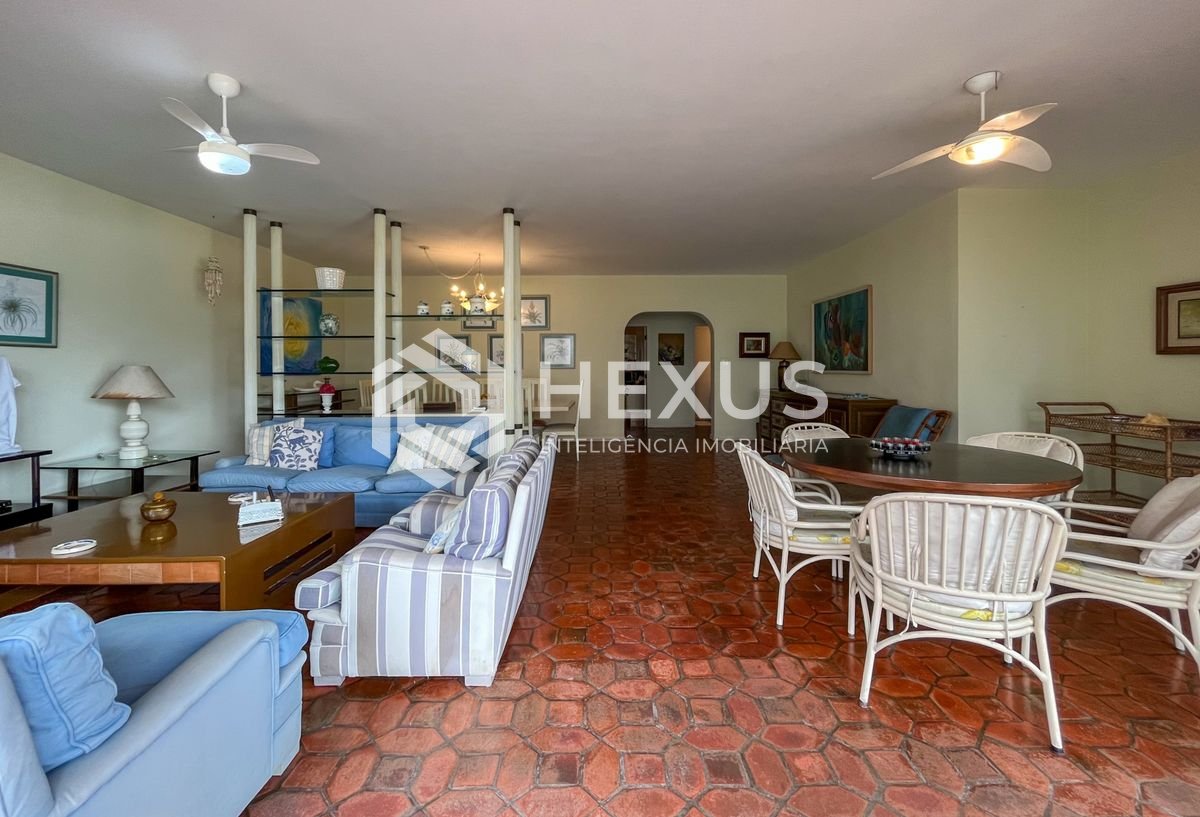 Foto 3 de Apartamento com varanda vista mar na beira mar da praia nas Pitangueiras, Guarujá