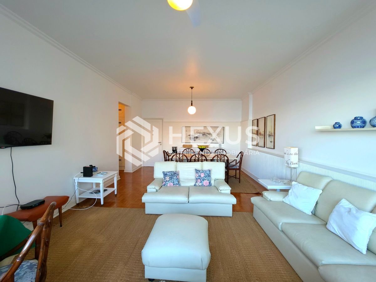 Foto 4 de Apartamento frente mar com vista mar e lazer nas Pitangueiras, Guarujá