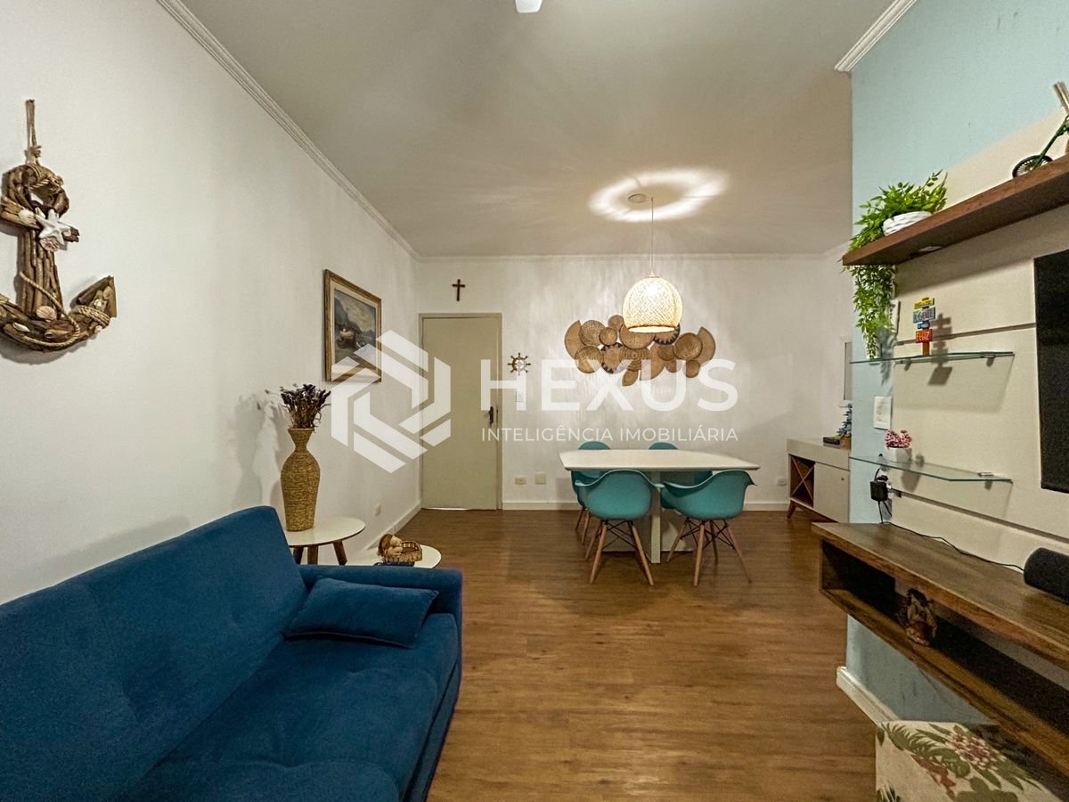 Foto 2 de Apartamento com varanda e lazer a 200m da praia no Jardim Astúrias, Guarujá
