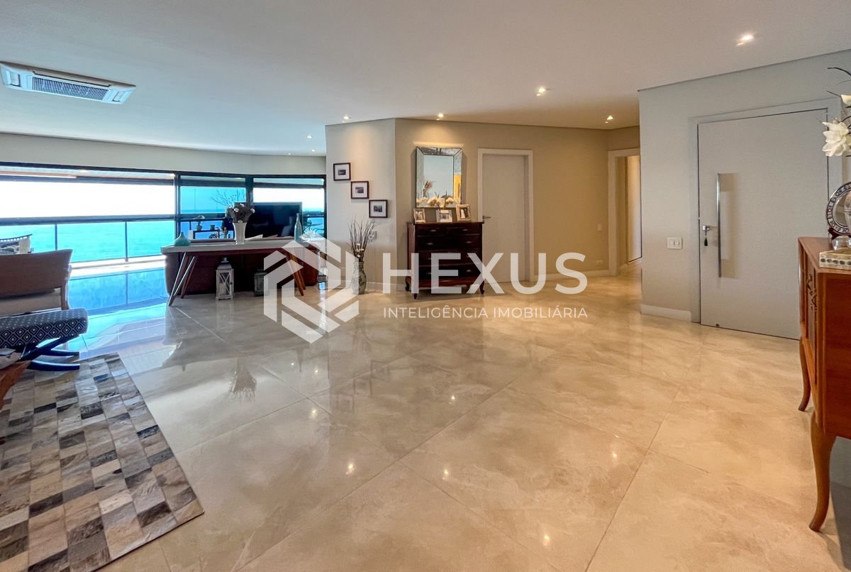 Foto 4 de Apartamento de alto padrão frente mar com varanda gourmet vista mar e lazer no Jardim Astúrias, Guarujá