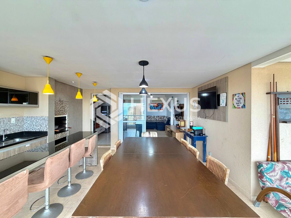 Foto 5 de Apartamento com varanda gourmet vista mar e lazer na Enseada, Guarujá