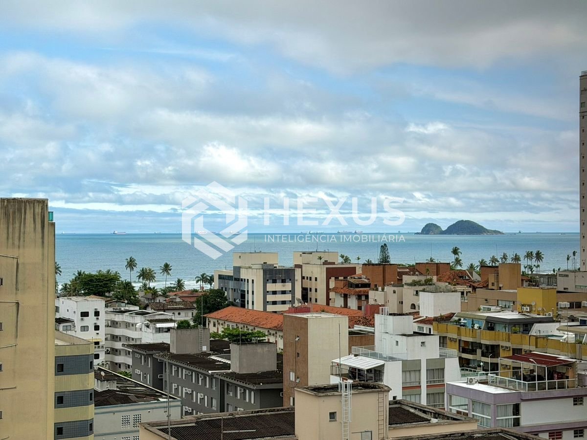 Foto 2 de Apartamento com varanda gourmet vista mar e lazer na Enseada, Guarujá