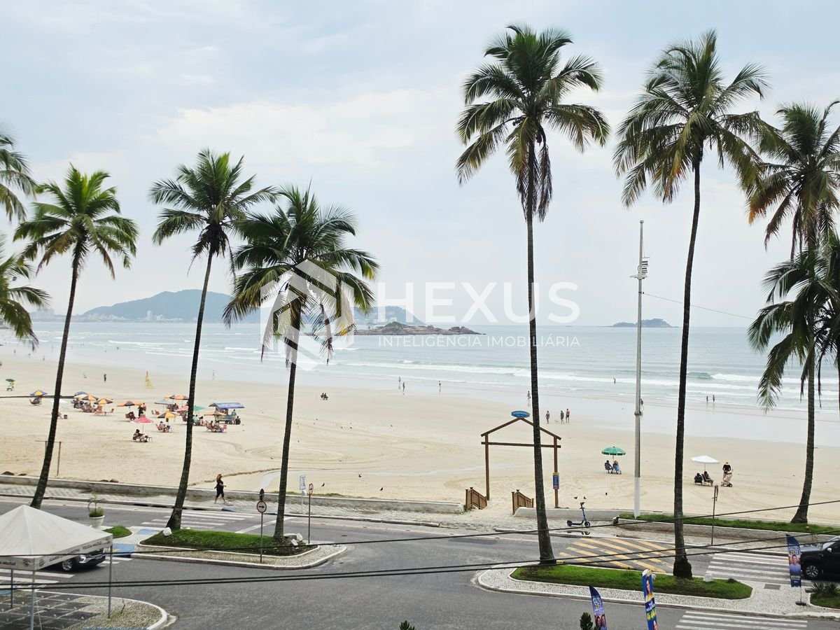Foto 4 de Apartamento frente mar com vista mar e lazer nas Pitangueiras, Guarujá