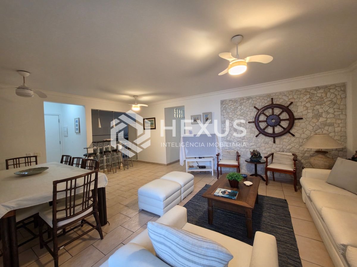Foto 4 de Apartamento frente mar com vista mar nas Pitangueiras, Guarujá