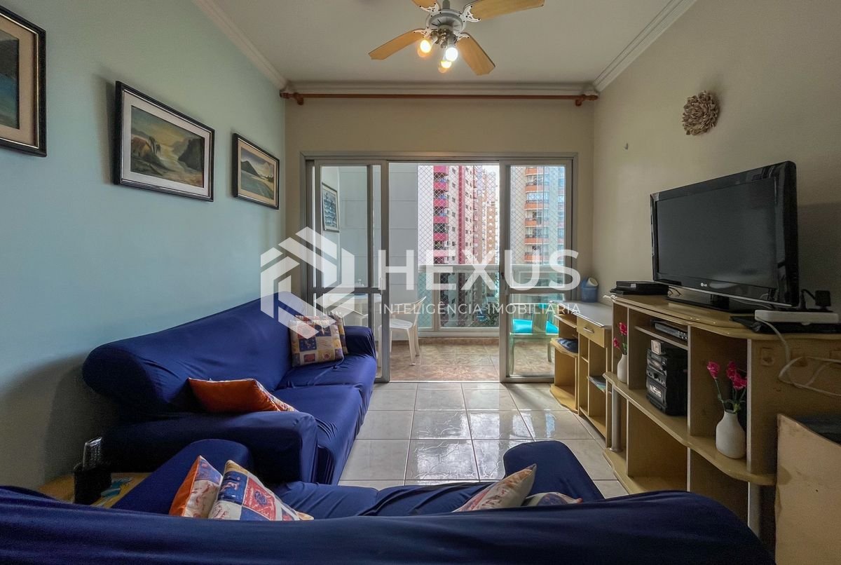 Foto 4 de Apartamento com varanda vista mar e lazer a 1 quadra da praia no Jardim Astúrias, Guarujá