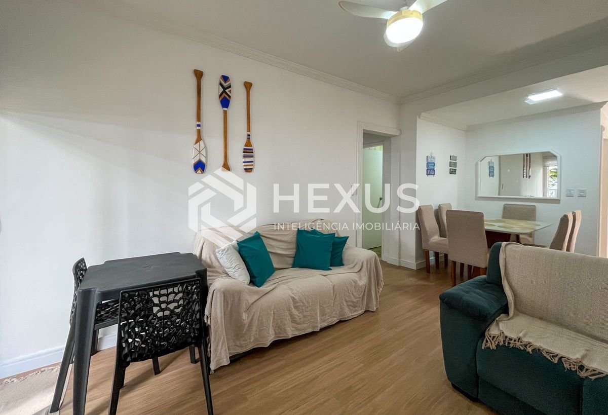 Foto 4 de Apartamento com varanda e lazer a 1 quadra da praia na região da Barra Funda nas Pitangueiras, Guarujá
