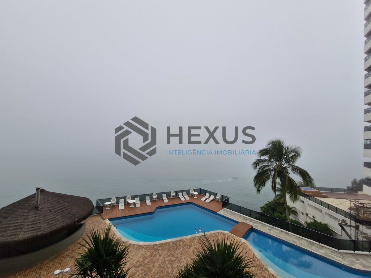 Foto 10 de Apartamento frente mar com varanda vista mar no Jardim Astúrias, Guarujá