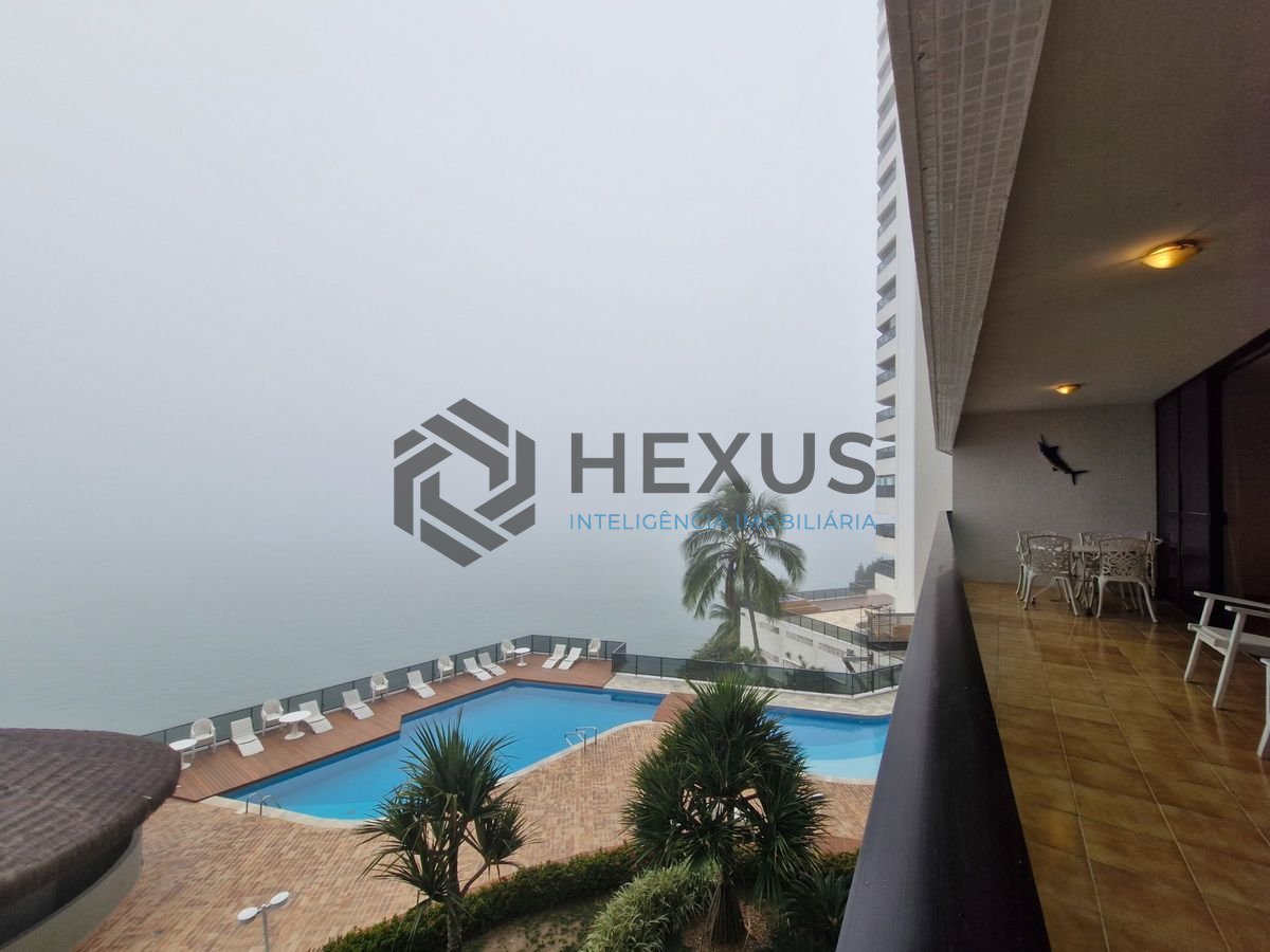 Foto 12 de Apartamento frente mar com varanda vista mar no Jardim Astúrias, Guarujá