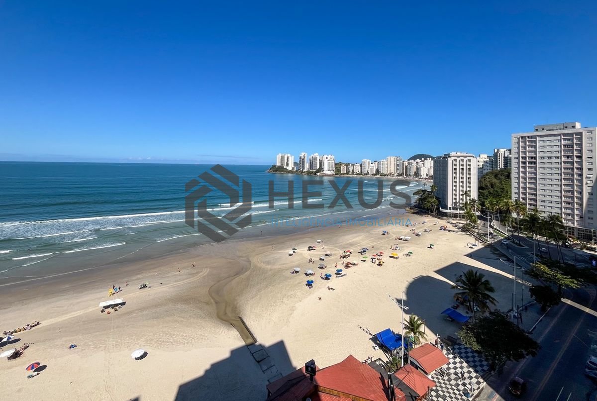 Foto 19 de Apartamento frente mar com varanda vista mar e lazer nas Pitangueiras, Guarujá