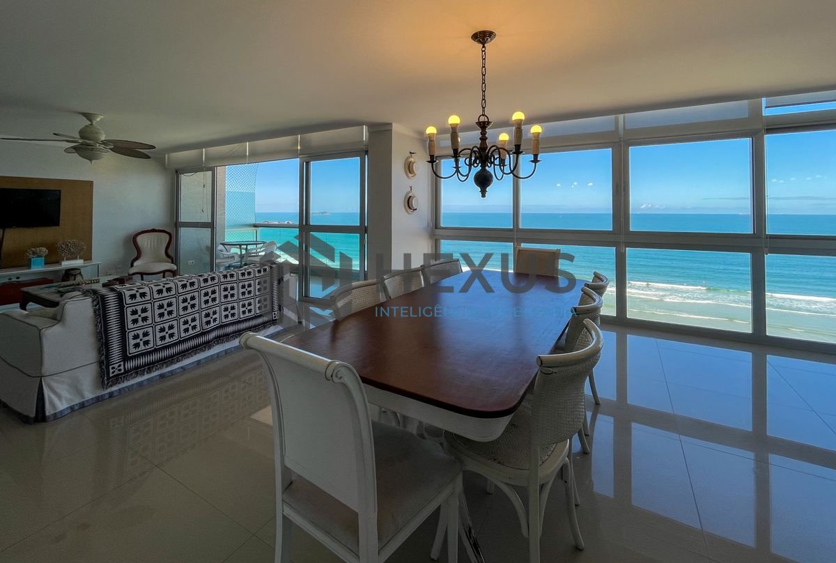 Foto 5 de Apartamento frente mar com varanda vista mar e lazer nas Pitangueiras, Guarujá