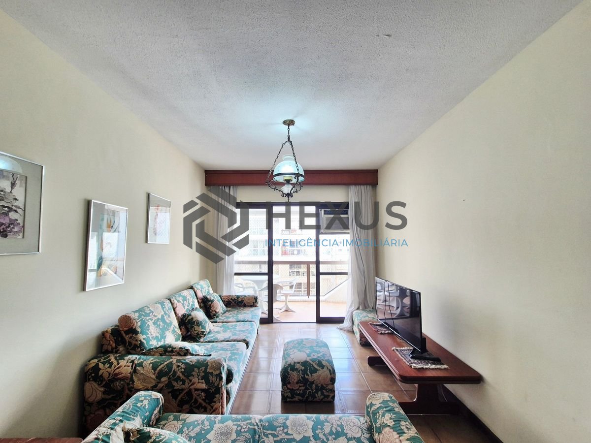 Foto 3 de Apartamento com varanda e lazer a 200m da praia nas Pitangueiras, Guarujá