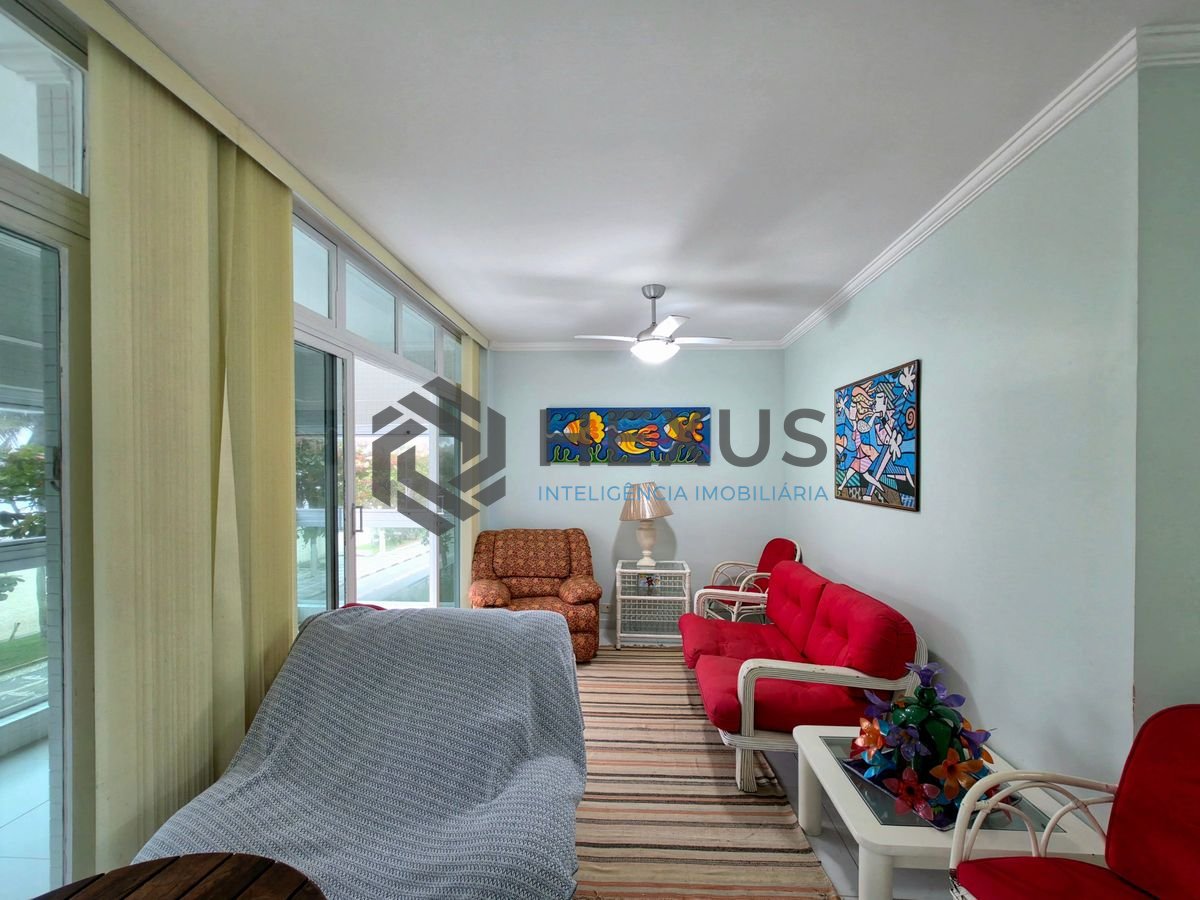Foto 3 de Apartamento frente mar com varanda vista mar e lazer no Jardim Astúrias, Guarujá