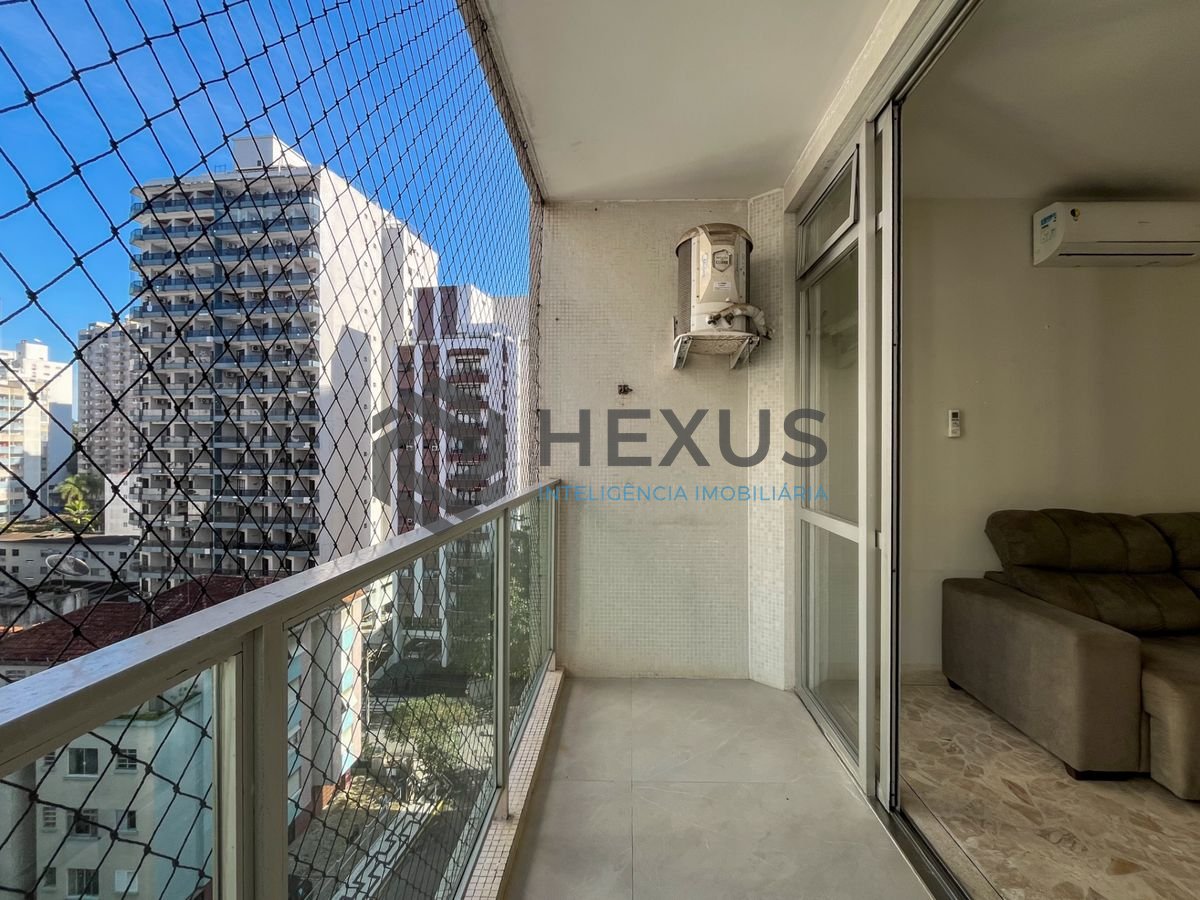 Foto 9 de Apartamento com varanda e lazer nas Pitangueiras, Guarujá