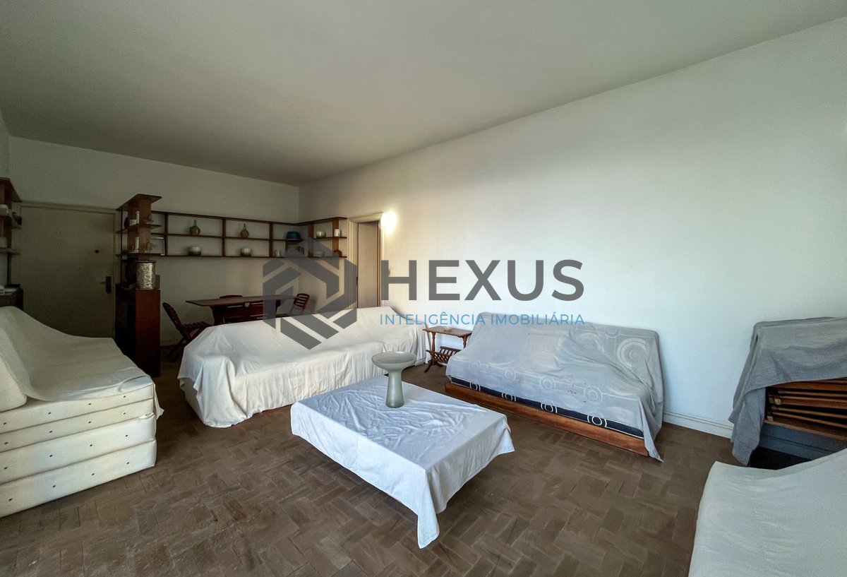 Foto 5 de Apartamento frente mar com varanda vista mar nas Pitangueiras, Guarujá