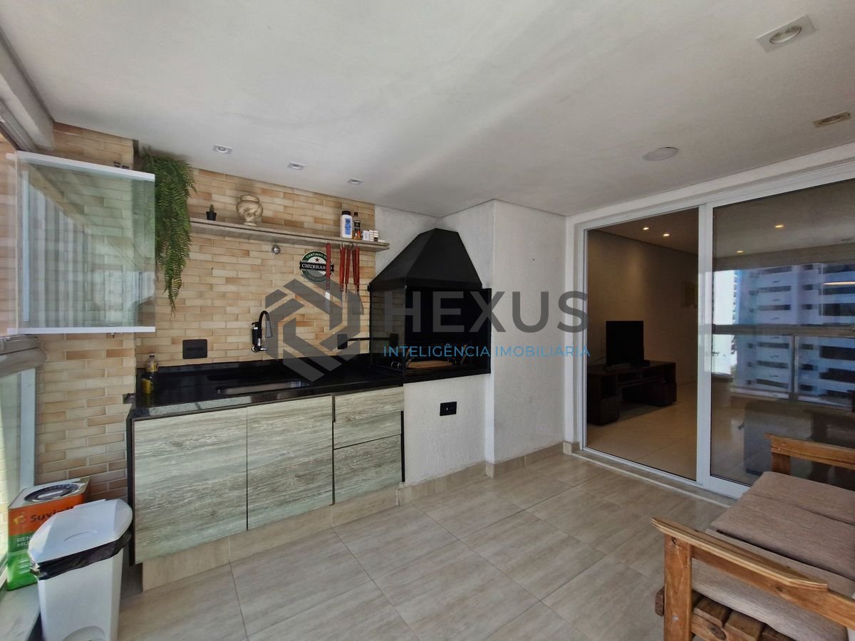 Foto 14 de Apartamento reformado com varanda gourmet vista mar na beira mar no Jardim Astúrias, Guarujá