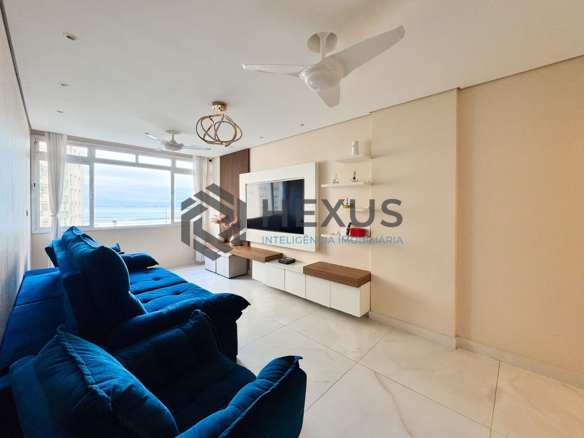 Foto 3 de Apartamento beira mar com vista mar nas Pitangueiras, Guarujá