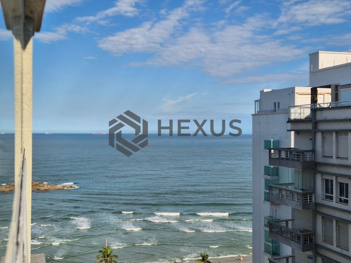 Foto 7 de Apartamento reformado com varanda gourmet vista mar e lazer na beira mar nas Pitangueiras, Guarujá