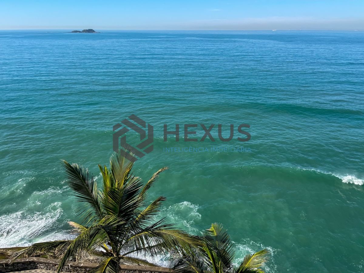 Foto 16 de Apartamento frente mar com varanda gourmet vista mar e lazer nas Pitangueiras, Guarujá