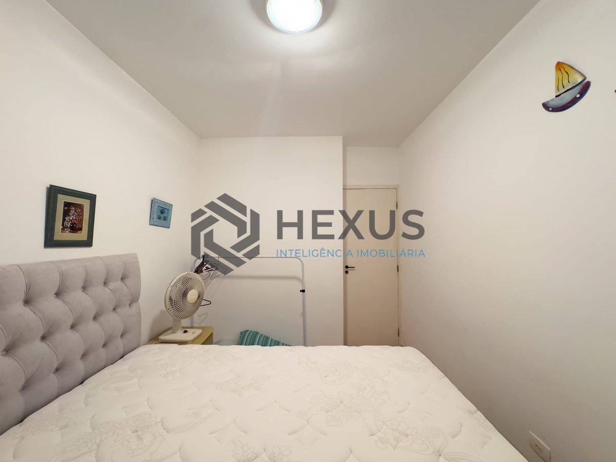 Foto 17 de Apartamento com varanda e lazer na quadra mar da Praia das Pitangueiras, Guaruja - Hexus