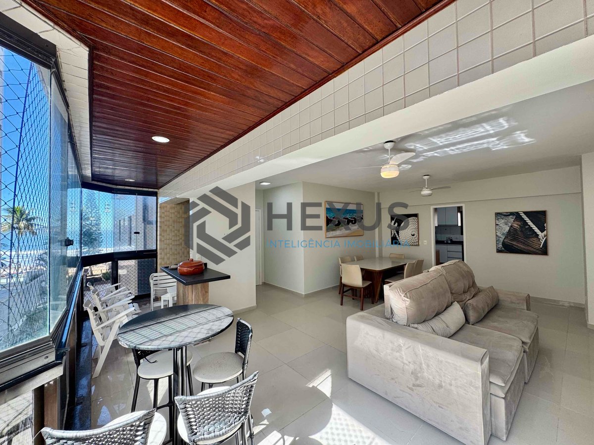 Foto 3 de Apartamento reformado frente mar com varanda gourmet vista mar e lazer na Praia das Asturias, Guaruja