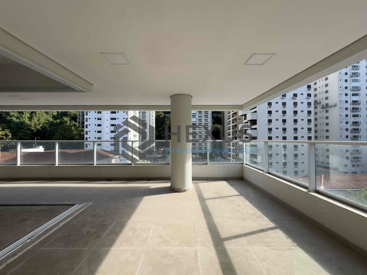 Foto 3 de Apartamento com varanda gourmet em prédio novo com lazer na Praia das Pitangueiras, Guaruja