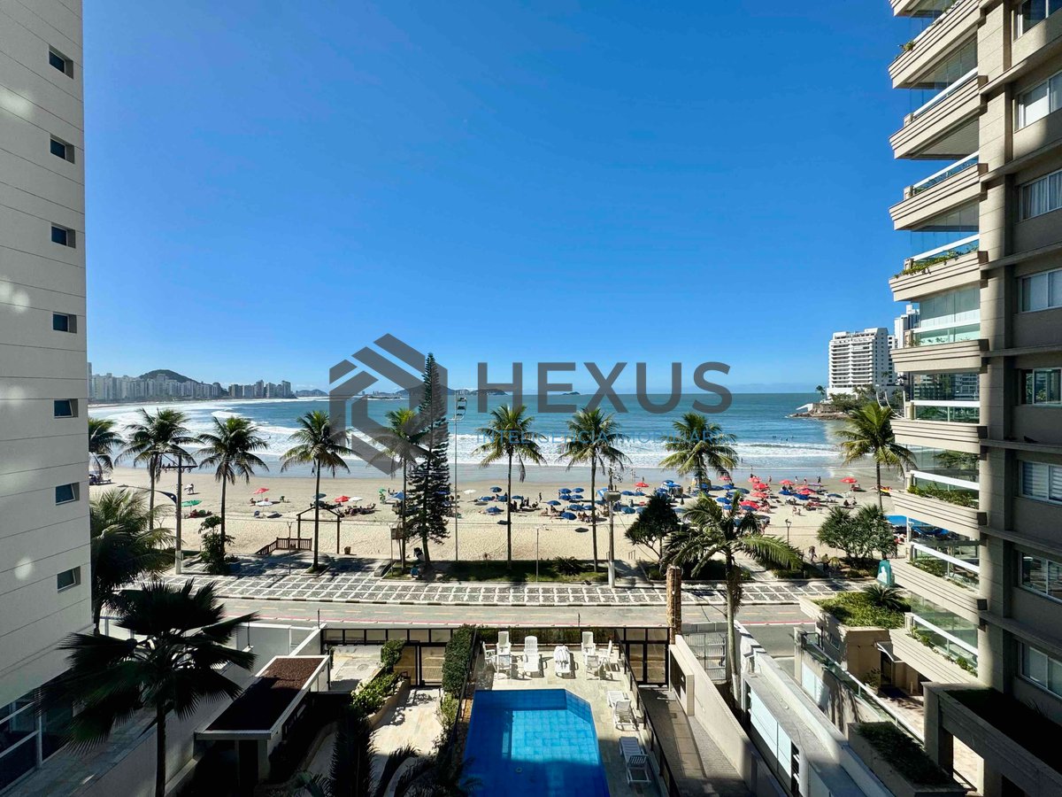 Foto 14 de Apartamento frente mar com varanda gourmet vista mar e lazer na Praia das Asturias, Guaruja
