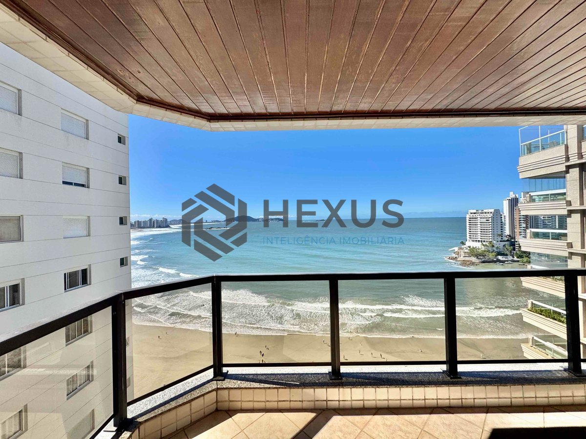 Foto 8 de Apartamento frente mar com varanda gourmet vista mar e lazer na Praia das Asturias, Guaruja