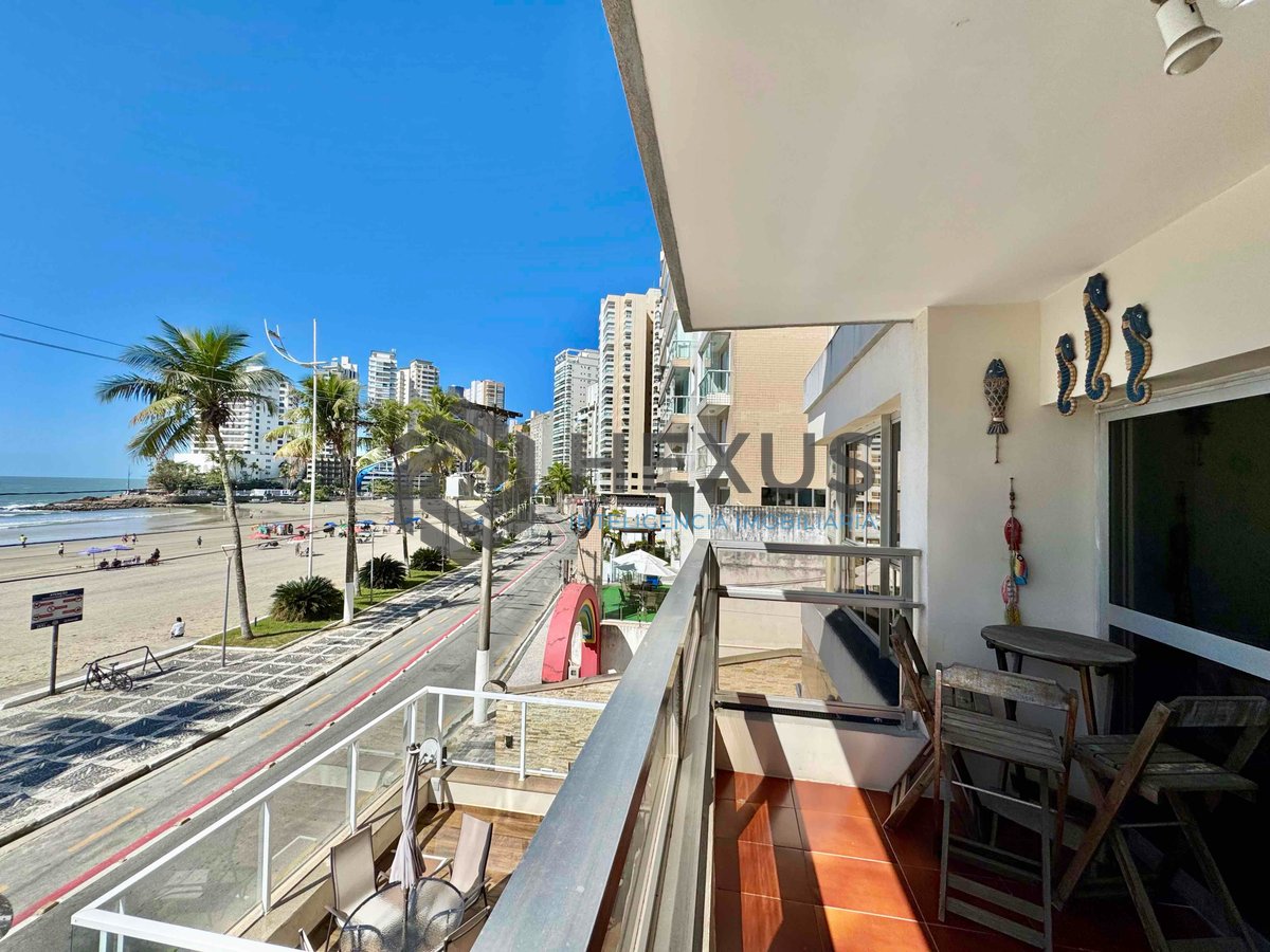 Foto 30 de Apartamento frente mar com varanda vista mar na Praia das Asturias, Guaruja