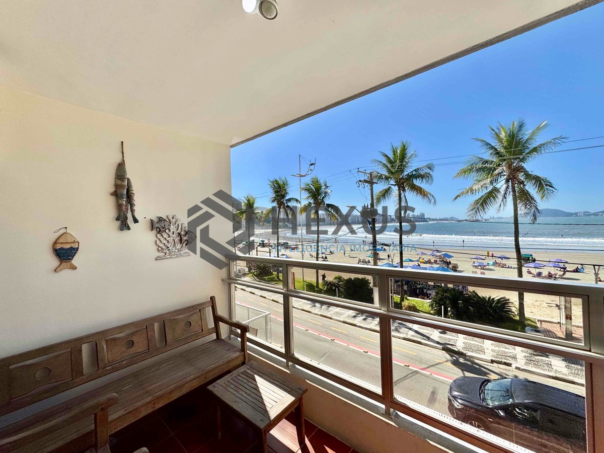 Foto 9 de Apartamento frente mar com varanda vista mar na Praia das Asturias, Guaruja
