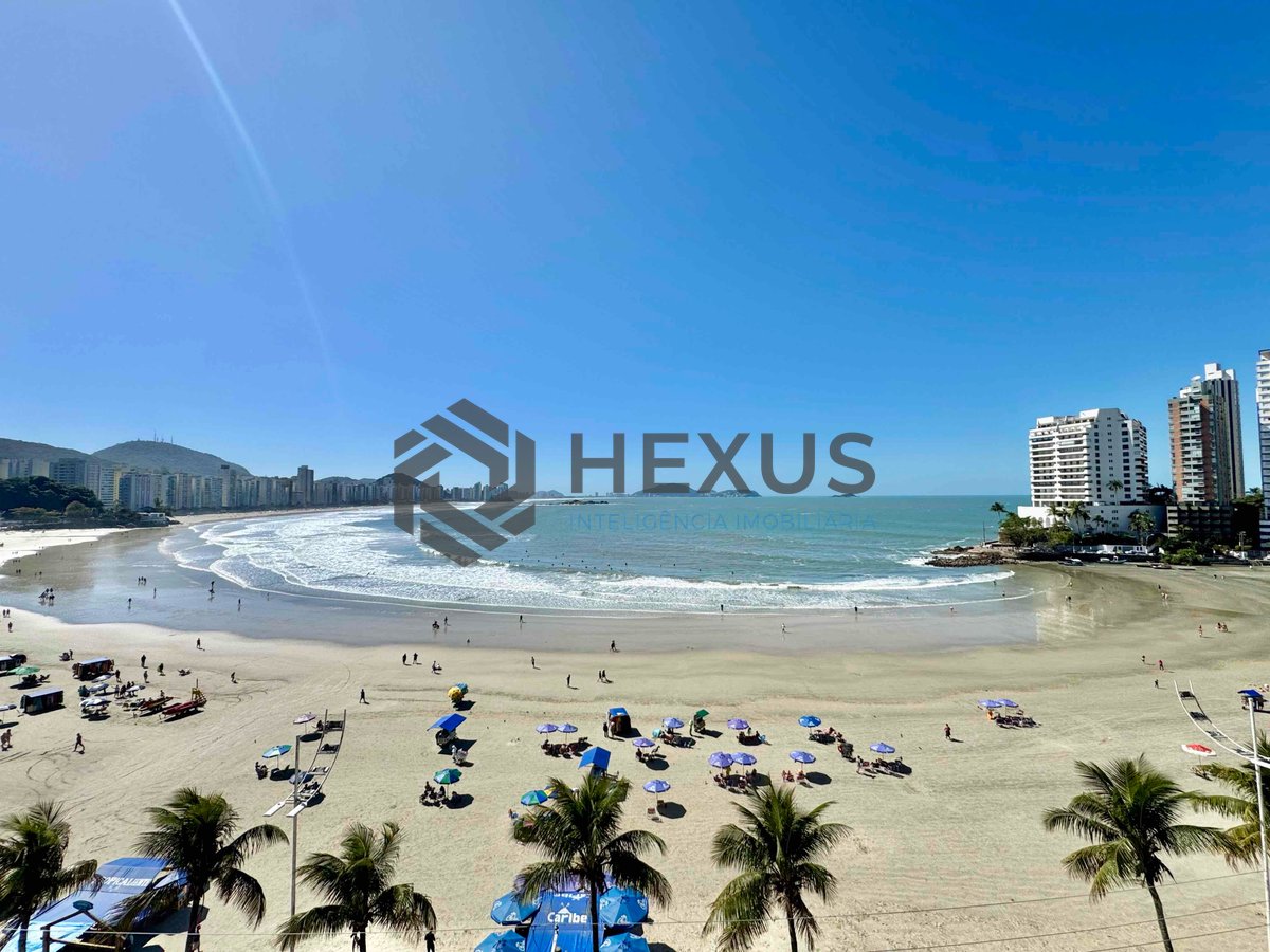 Foto 3 de Apartamento frente mar reformado com varanda na Praia das Asturias, Guaruja