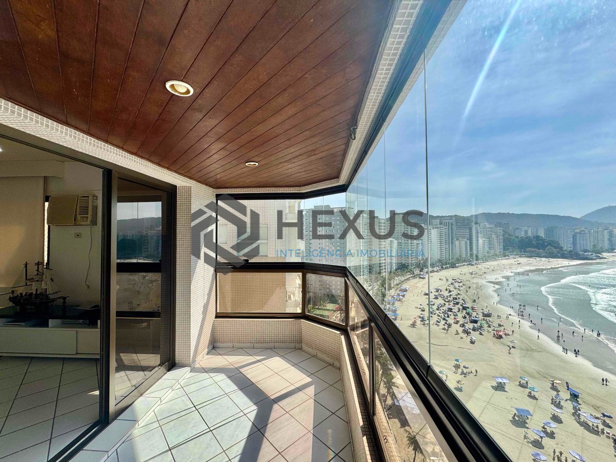 Foto 15 de Apartamento frente mar com varanda vista mar e lazer na Praia das Asturias, Guaruja