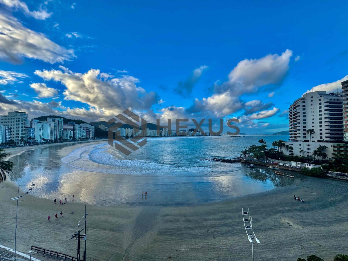 Foto 3 de Apartamento frente mar com varanda vista mar na Praia das Asturias, Guaruja