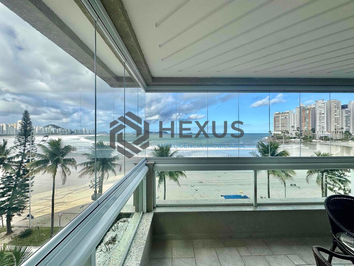 Foto 3 de Apartamento reformado frente mar com varanda gourmet vista mar e lazer na Praia das Asturias, Guaruja
