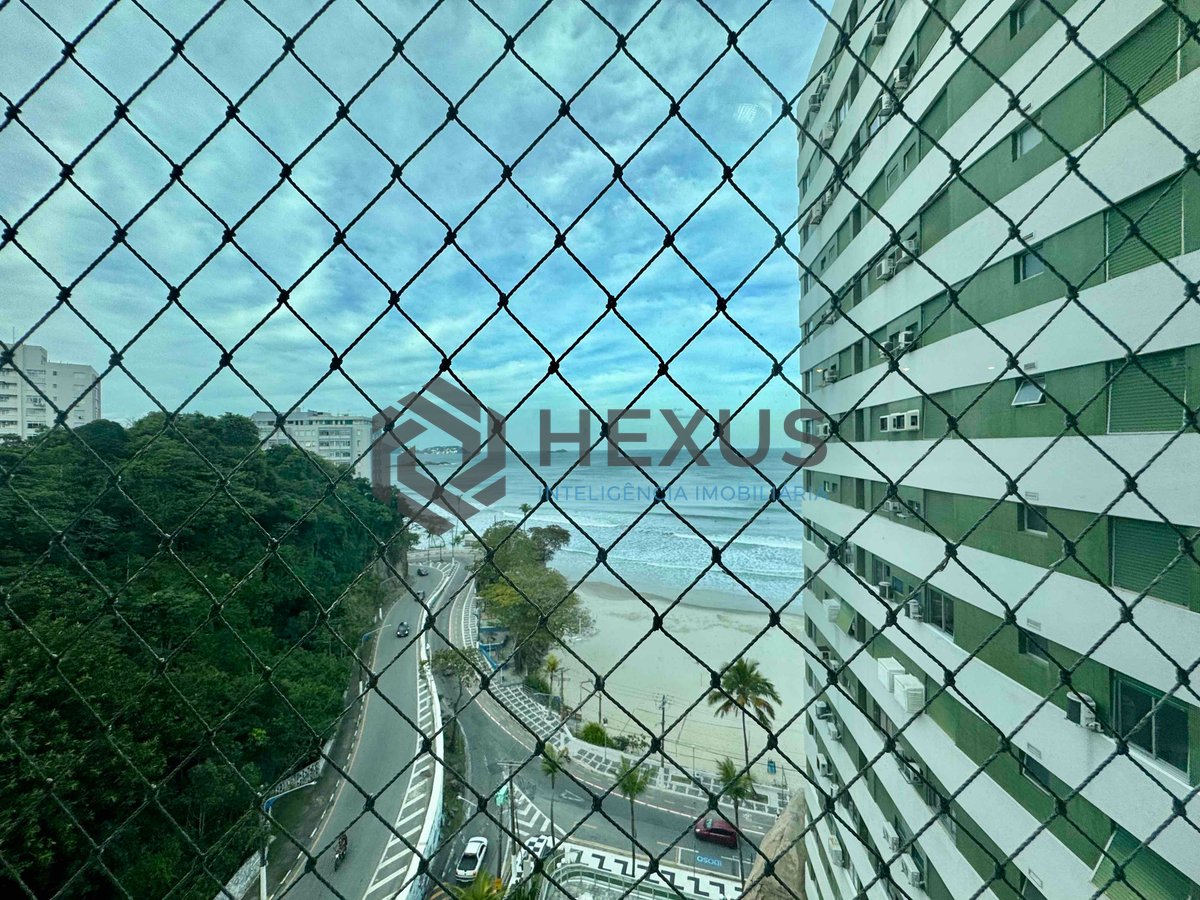 Foto 10 de Apartamento frente mar com varanda vista mar e lazer na Praia das Asturias, Guaruja