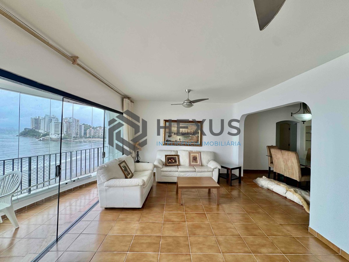 Foto 5 de Apartamento frente mar com varanda vista mar na Praia das Asturias, Guaruja