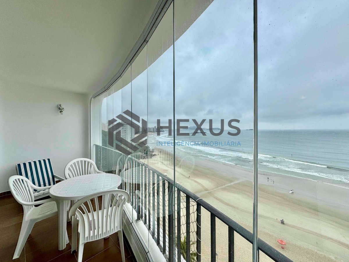 Foto 9 de Apartamento frente mar com varanda vista mar na Praia das Asturias, Guaruja