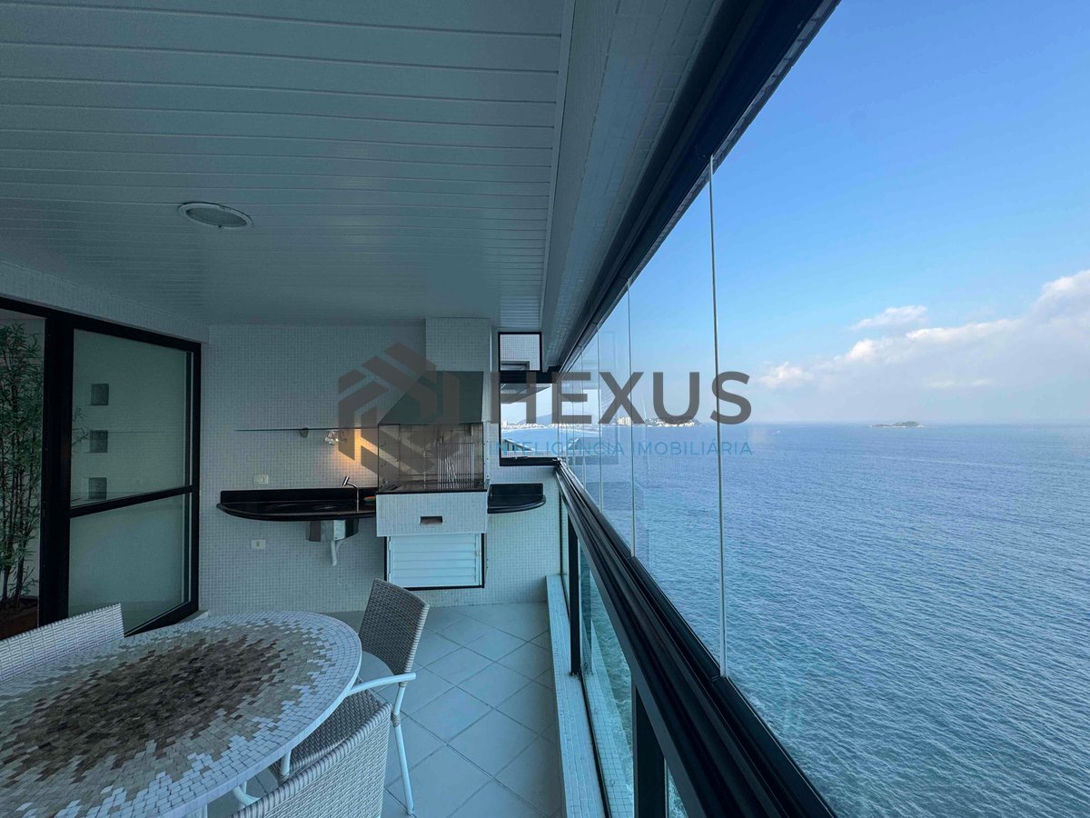 Foto 13 de Apartamento frente mar com varanda gourmet e lazer na Praia das Pitangueiras, Guaruja