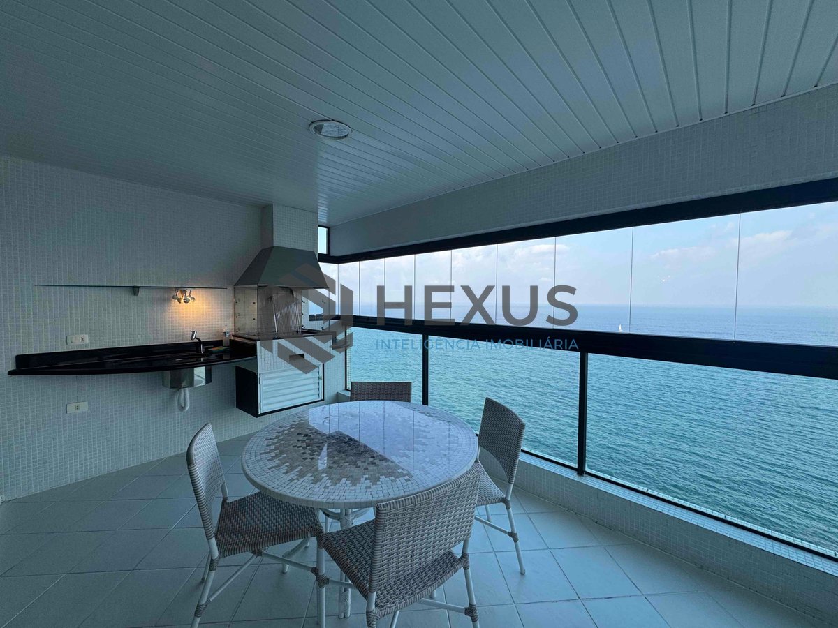 Foto 8 de Apartamento frente mar com varanda gourmet e lazer na Praia das Pitangueiras, Guaruja