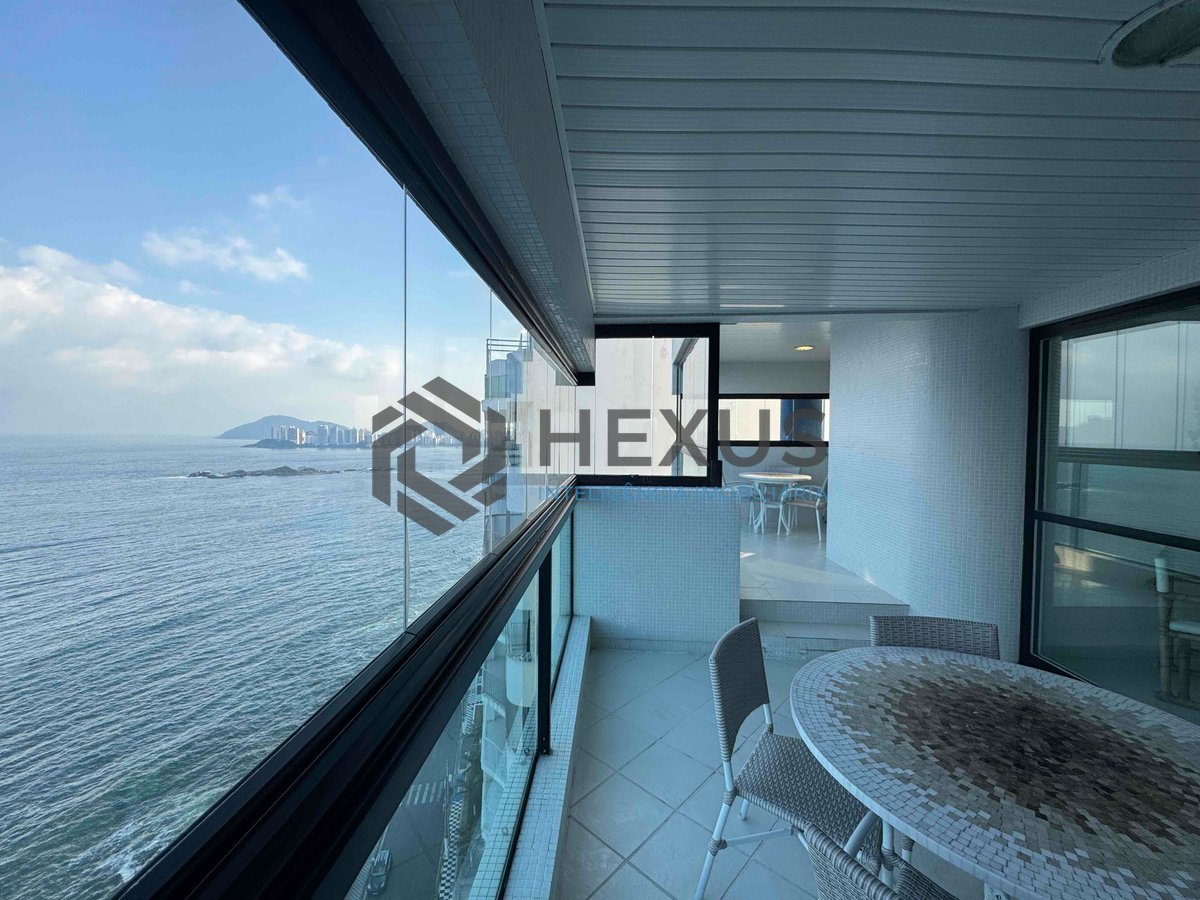 Foto 10 de Apartamento frente mar com varanda gourmet e lazer na Praia das Pitangueiras, Guaruja