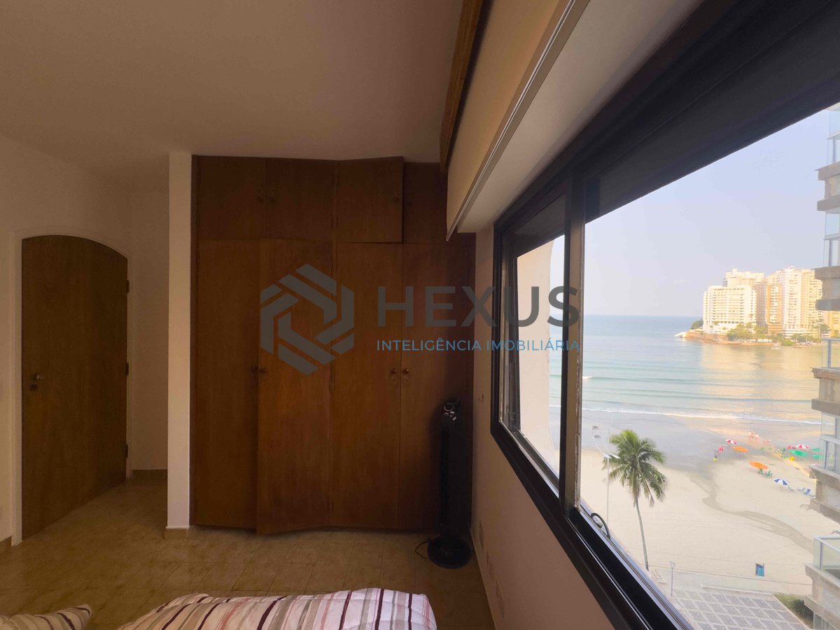 Foto 19 de Apartamento frente mar com varanda vista mar na Praia das Asturias, Guaruja